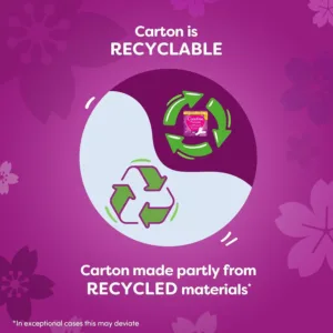 This image shows a pack of Carefree large, unscented panty liners designed for daily freshness and protection, featuring a soft-touch surface and perfect fit design for sensitive skin.