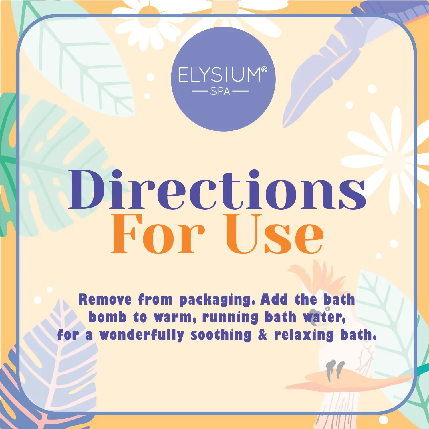 Elysium Spa Chamomile and Jasmine bath bombs create a soothing and relaxing bath experience for a restful sleep, releasing a calming fragrance into silky, bubble-free water.