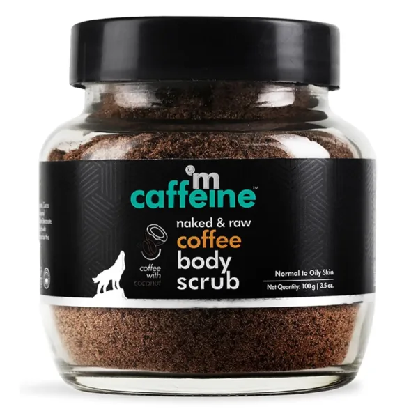 mCaffeine Coffee Body Scrub exfoliates and removes tan and dead skin for soft, smooth skin on the body, including troublesome areas like the neck, knees, and elbows.