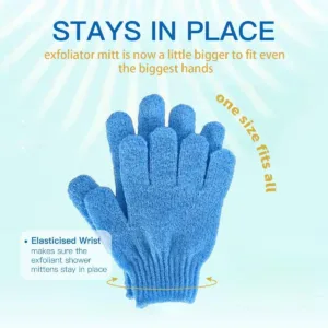 These four pairs of exfoliating gloves made from high-quality nylon provide a full body spa experience, removing dead skin cells and improving circulation for silky smooth skin.