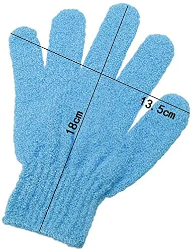 These four pairs of exfoliating gloves made from high-quality nylon provide a full body spa experience, removing dead skin cells and improving circulation for silky smooth skin.