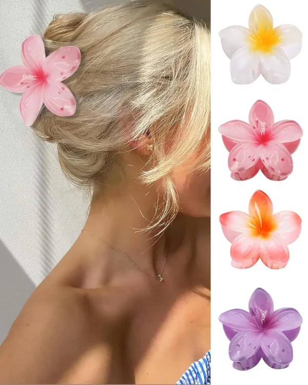These colorful flower hair clips are designed for all hairstyles, providing a strong, non-slip hold for thick or thin hair, making them perfect as a stylish and practical holiday gift for women and girls.
