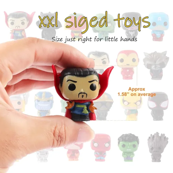 This set features six colorful Beauenty bath bombs for kids, each containing a surprise hero toy inside, making bath time fun and exciting.