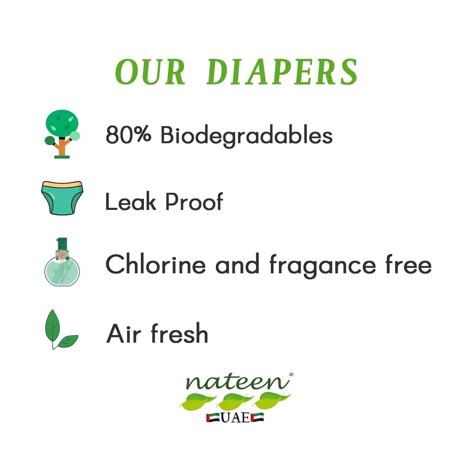 Nateen Hospeen adult diaper pants in medium size with super absorbency for men and women, designed for a comfortable and discreet fit with reliable leak protection.