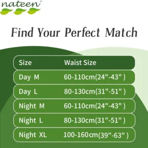Nateen Hospeen adult diaper pants in medium size with super absorbency for men and women, designed for a comfortable and discreet fit with reliable leak protection.