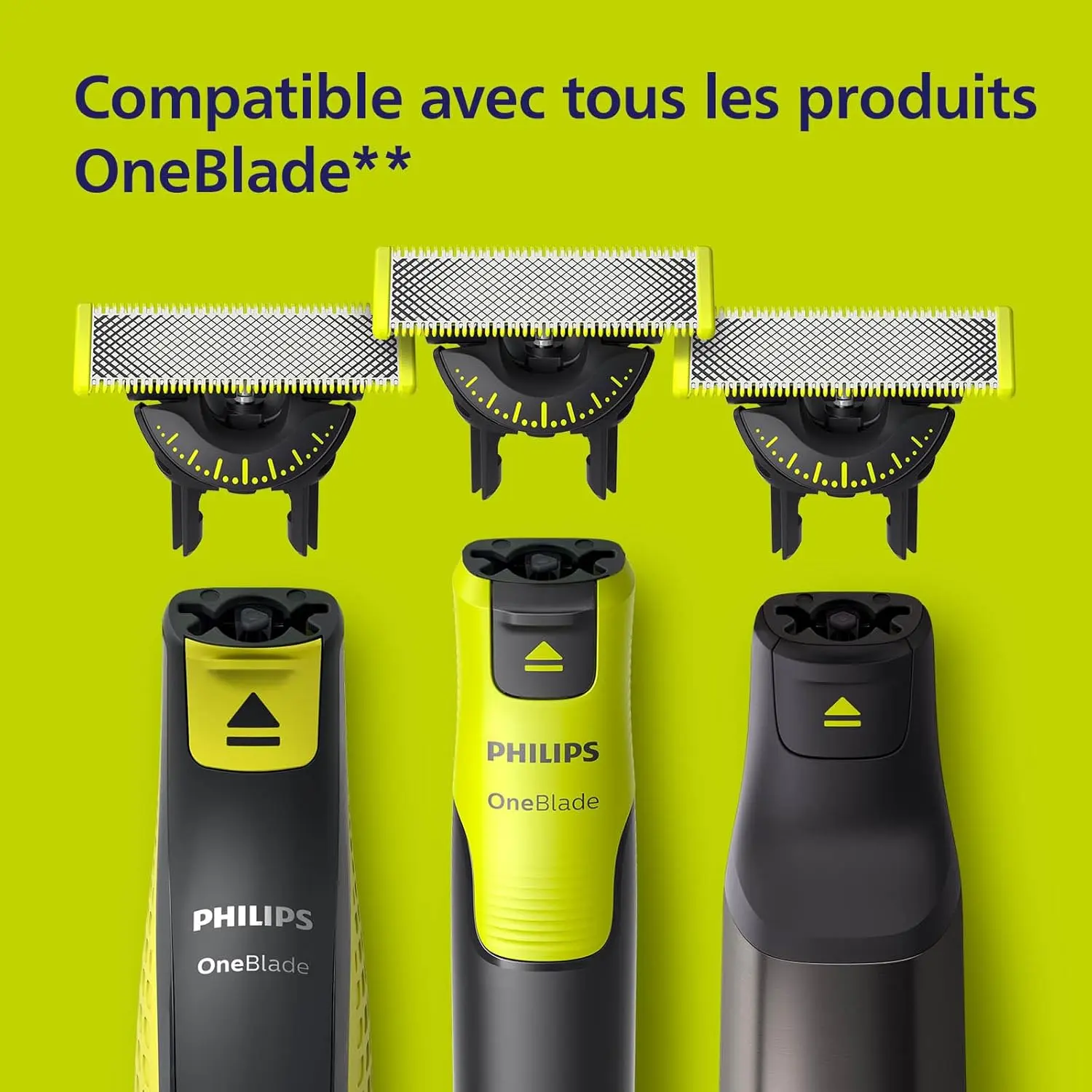 A single Philips OneBlade 360 replacement blade, designed with innovative technology for a close and comfortable shave with all OneBlade models.