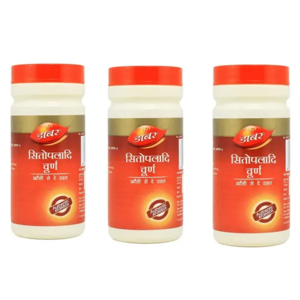 This is a pack of three, 180g each, Ayurvedic Sitopaladi Churna, hygienically packaged and packed with goodness.