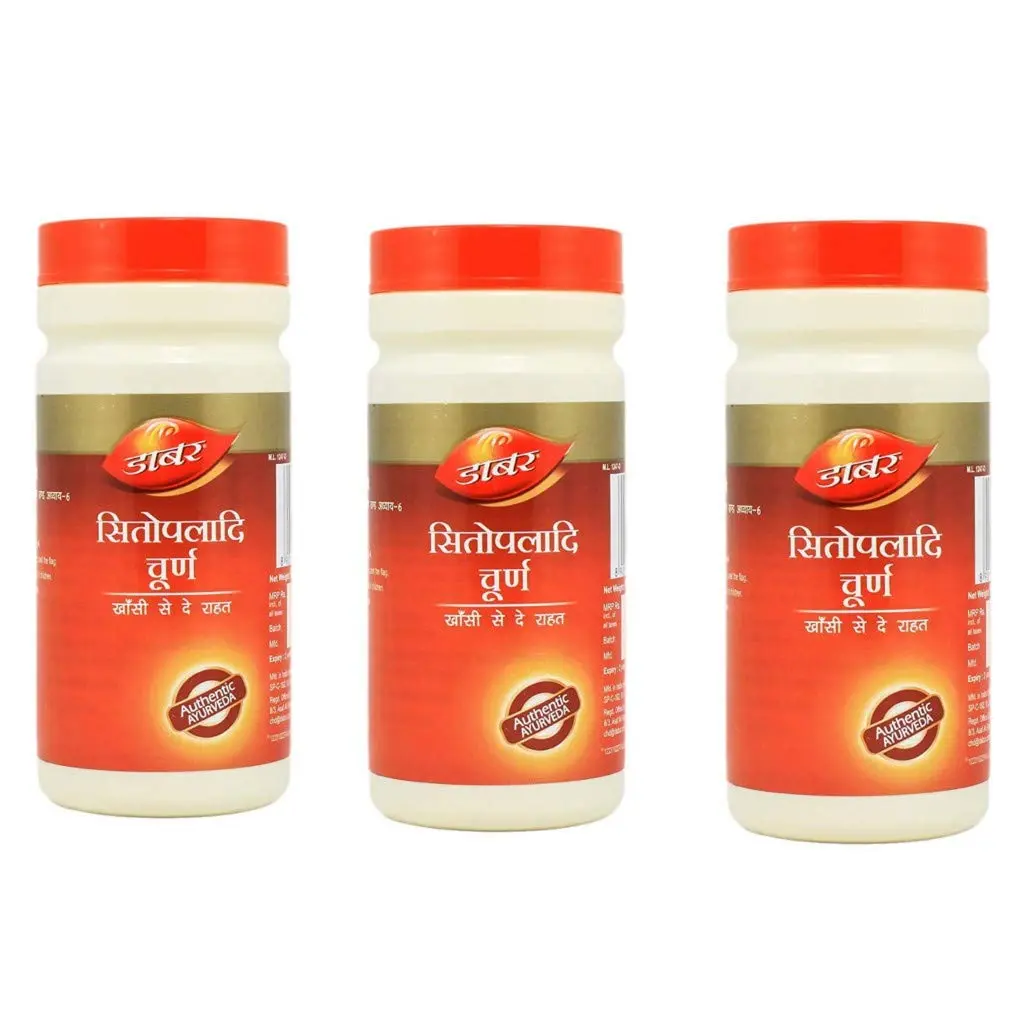 This is a pack of three, 180g each, Ayurvedic Sitopaladi Churna, hygienically packaged and packed with goodness.