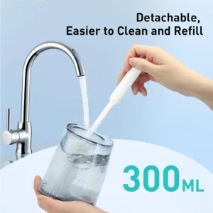 This portable COSLUS C30 water flosser effectively cleans teeth and braces with high-pressure water jets, featuring multiple modes, a large water tank, and cordless design for convenient oral care at home or while traveling.
